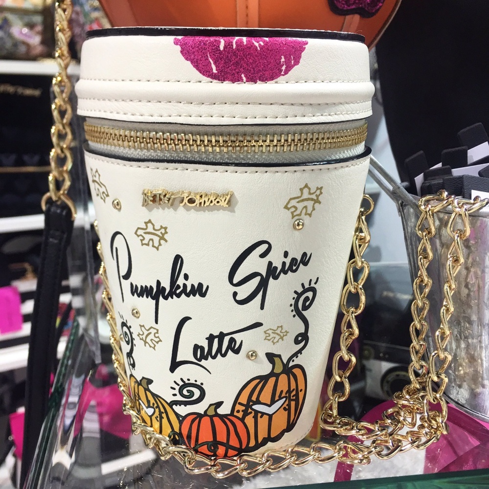 Betsey Johnson 🥤Pumpkin Spice Latte🥤 Purse